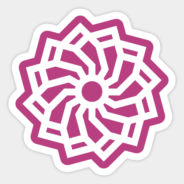 FULL MOON FLOWER (Light) Sticker by A. R. OLIVIERI